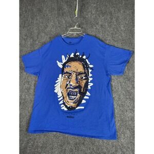 Old Dirty‎ Bastard X Reason T-shirt Men Sz XL Blue ODB Graphic Print Casual Rap